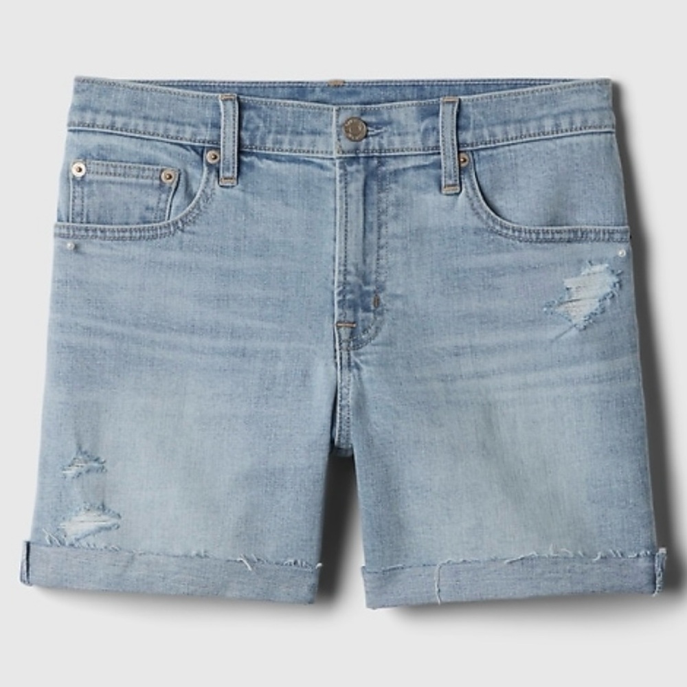 🆕- GAP -5” Girlfriend Mid-Rise Short - Picture 5 of 11